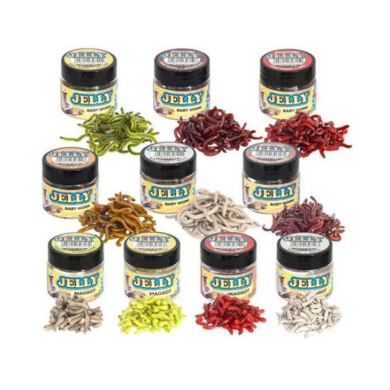 Benzar Jelly Baits Baby Worm Galben