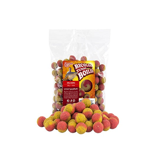 Benzar Turbo Boilie Bicolor Krill Scopex 250g 16mm