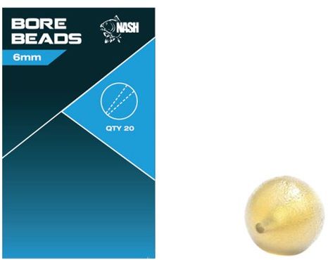 Bile Cauciuc NASH Soft Taper Bore Bead, 6mm, 20buc/pac