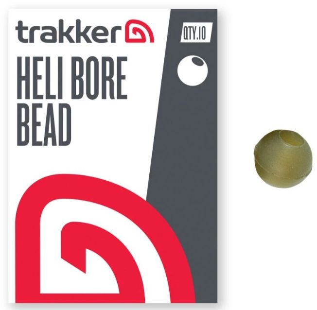 Bile Cauciuc Trakker Heli Bore Bead, 10buc/plic