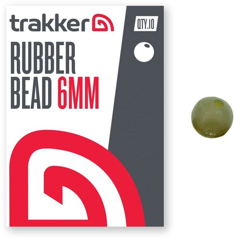 Bile Cauciuc Trakker Rubber Bead 6mm, 10buc/plic