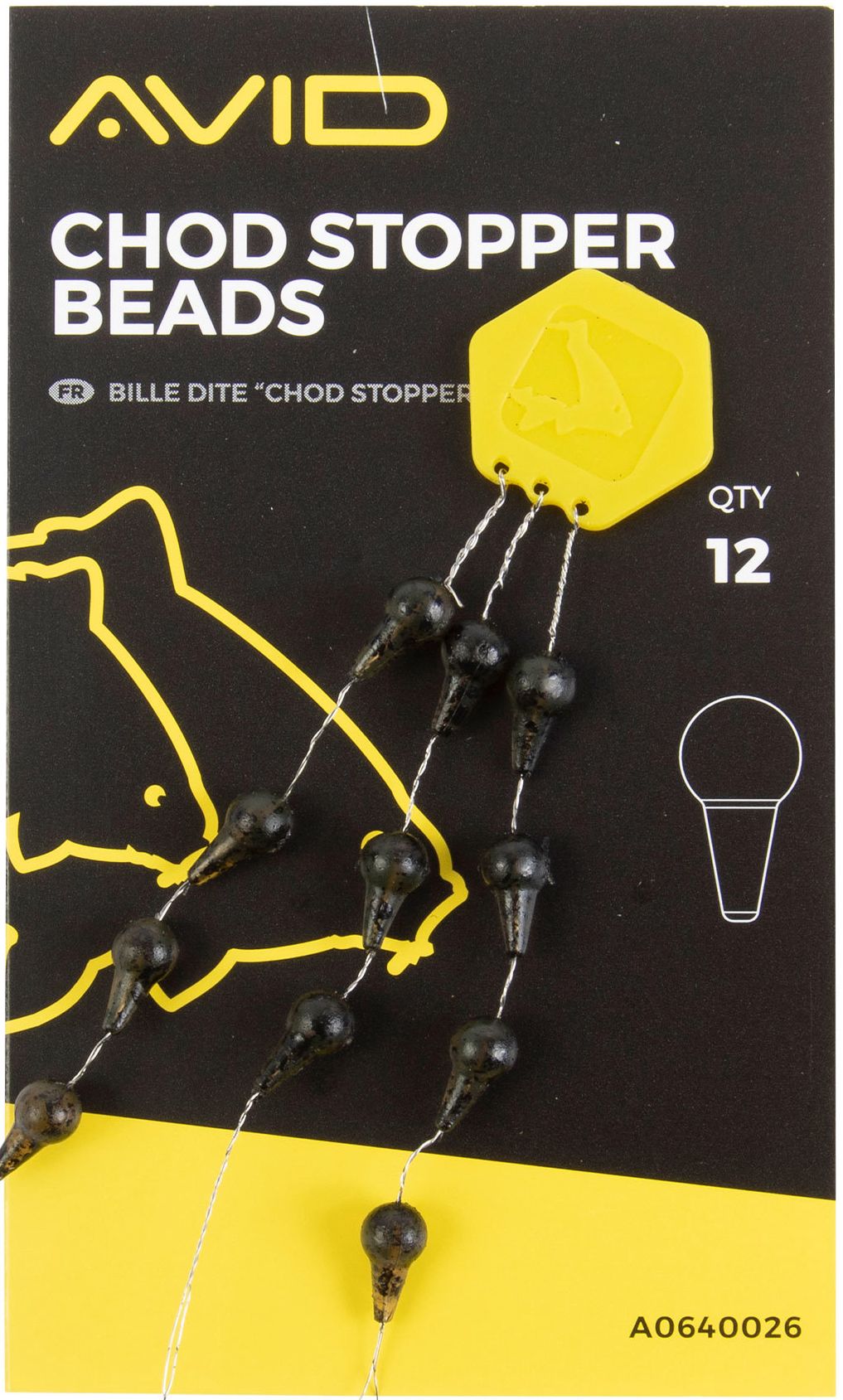 Bilie AVID Chod Stopper Beads, 12buc/pac