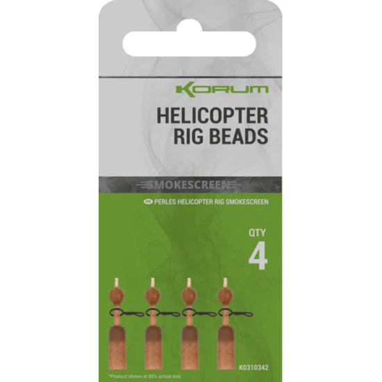 Bilute Antisoc Cu Agrafa Rapida Korum Smokescreen Helicopter Rig Beads, 4buc/pac