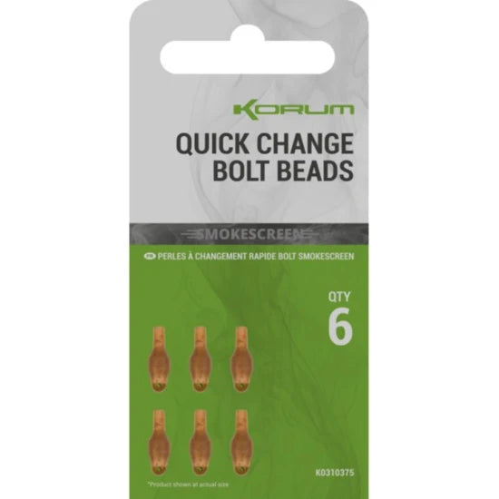 Bilute Korum Smokescreen Quick Change Bolt Beads, 6buc/pac