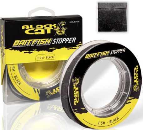 Black Cat Baitfish Stopper, 105x1.5x1.5cm, Black