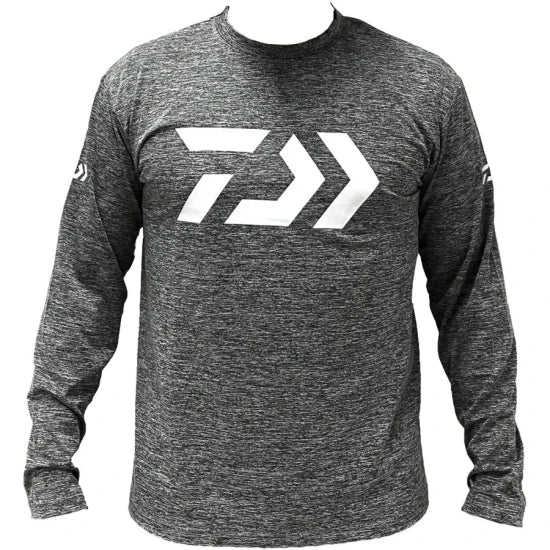 Bluza Daiwa D Old Shirt Long Sleeve 30, Dark Gray, Marime M