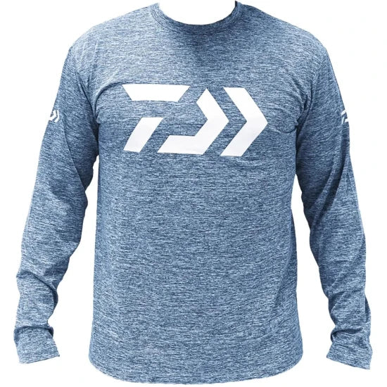 Bluza Daiwa D Old Shirt Long Sleeve 30, Light Blue, Marime S