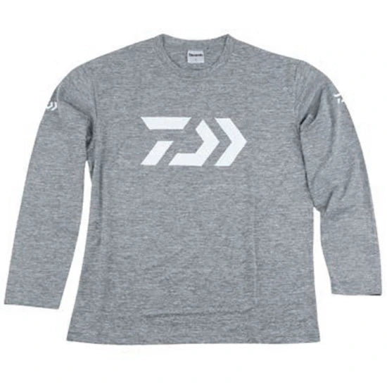Bluza Daiwa D Old Shirt Long Sleeve 30, Light Gray, Marime S