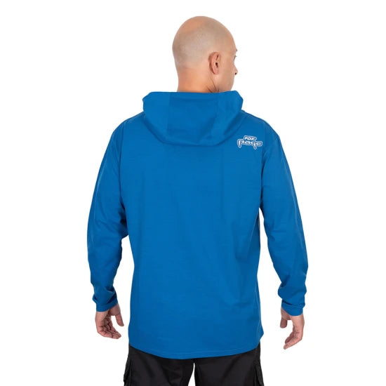 Bluza Fox Rage Blue Hooded T, Albastru, Marimea L
