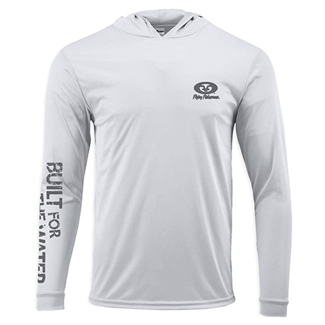 Bluza Flying Fisherman Built for Water Performance Hoodie Tee Silver S