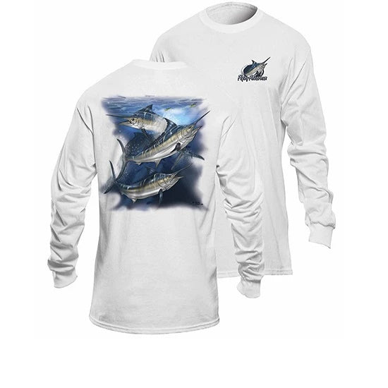 Bluza Flying Fisherman Marlin White Long Sleeve Tee M