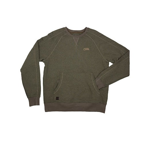 Bluza Fox Chunk Crew Pouch Sweatshirt Green Marl Marime XXL