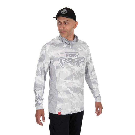 Bluza Fox Rage Uv Hooded Light Cam Top, Marime M