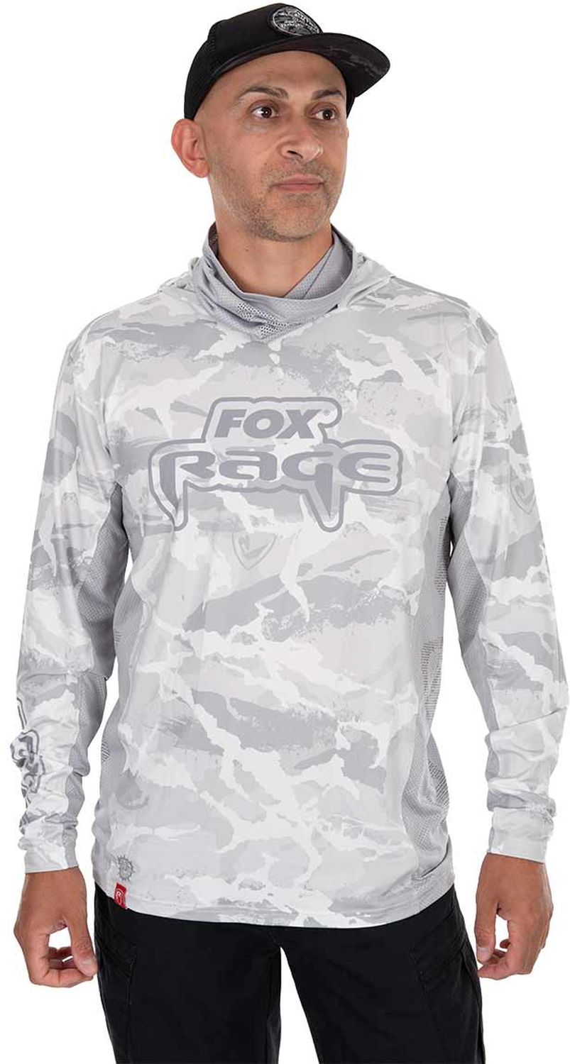 Bluza Fox Rage UV Hooded Light Cam Top, Marime XXL