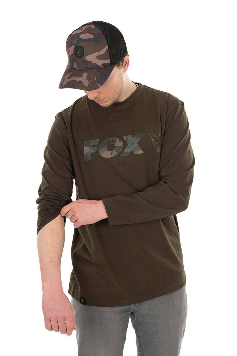 Bluza Fox Raglan Long Sleeve Khaki Camo Marime XL