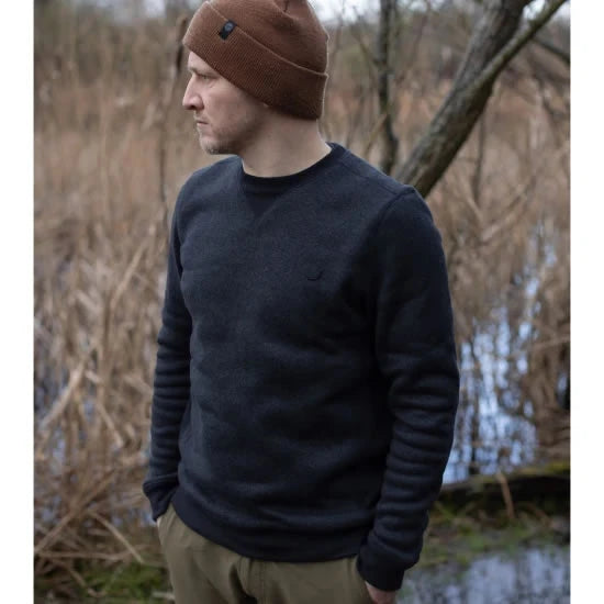 Bluza Korda Kore Crew Neck Jumper, Charcoal, Marime S