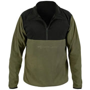 Bluza Korum Embossed Microfleece, Olive Green-black, Marime M