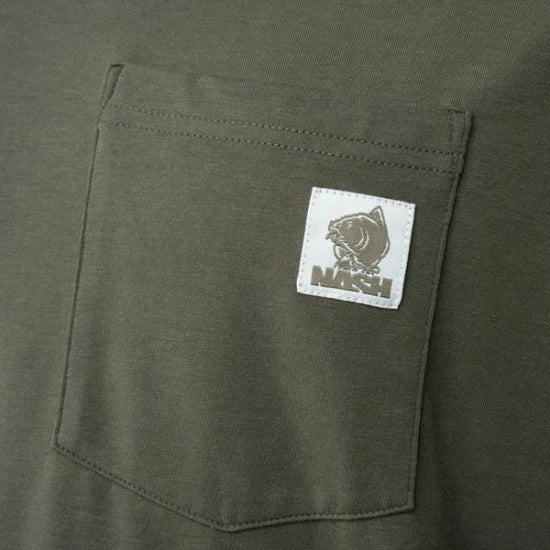 Bluza Nash Make It Happen Carp Logo Long Sleeve T Shirt Green, Marime M