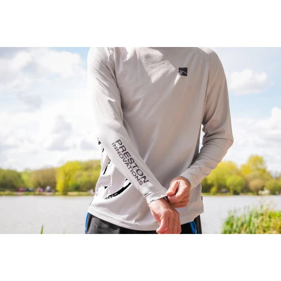 Bluza Preston Grey Performance Sun Shirt Upf-40, Marimea M