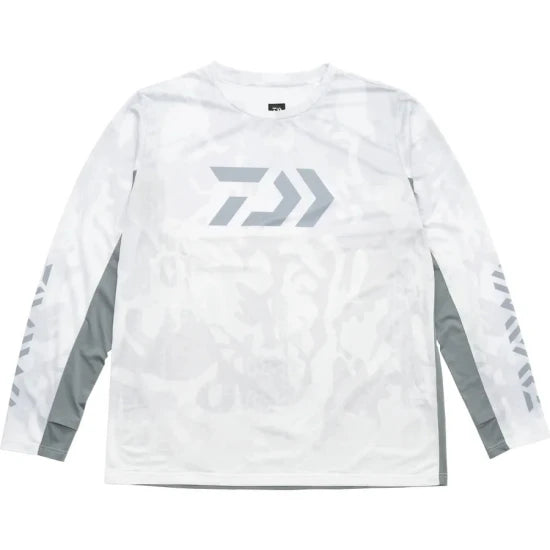 Bluza Uv Daiwa 21st Ls Shirt 3012e, Camo White, Marime L