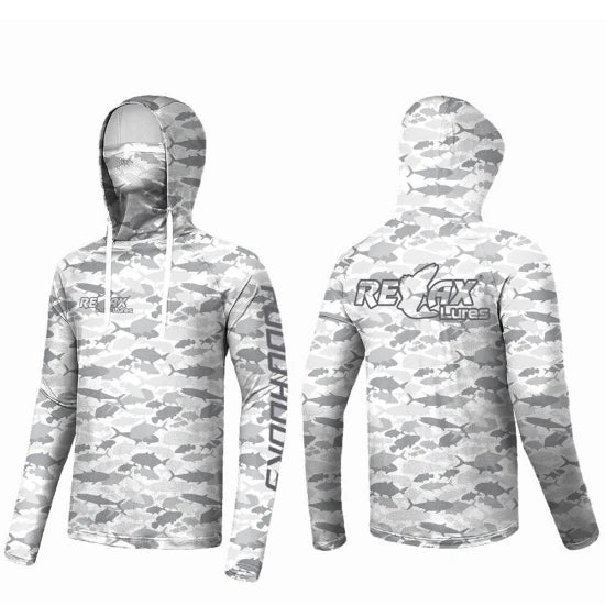 Bluza Uv Relax Blue Wave Upf 50+, Camo Fish, Marime S