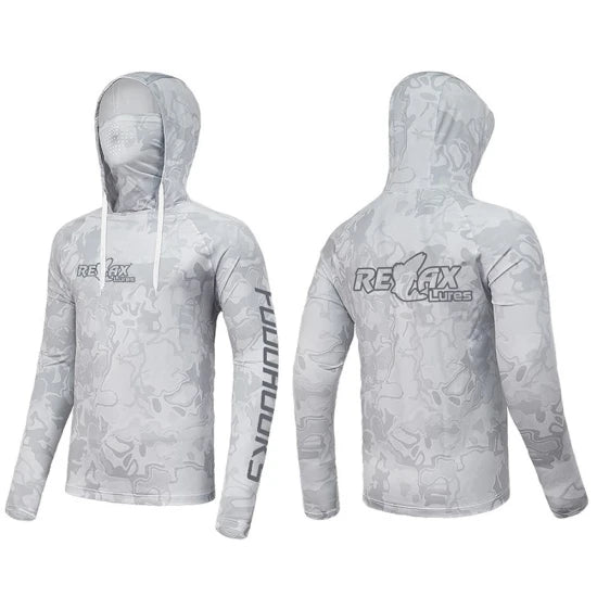 Bluza Uv Relax Lures Upf 50+, Camo Grey, Marime S