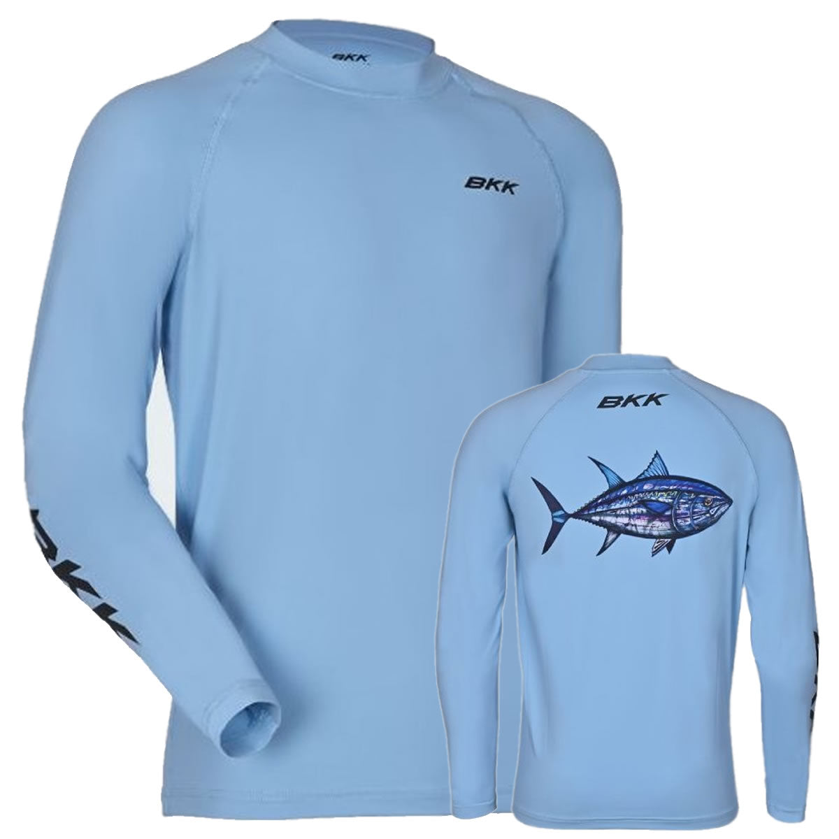 Bluza UV cu Maneca Lunga BKK Performance Shirt Light Blue, Marime 2XL
