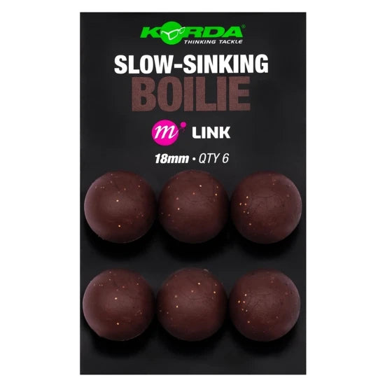 Boilies Artificial Korda  Slow Sinking Boilie, Iso Fish, 18mm, 6buc/pac