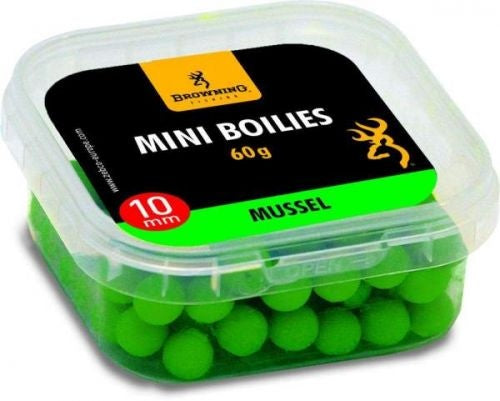 Boilies Browning Mini Boilie pre-drilled green Mussel 10mm