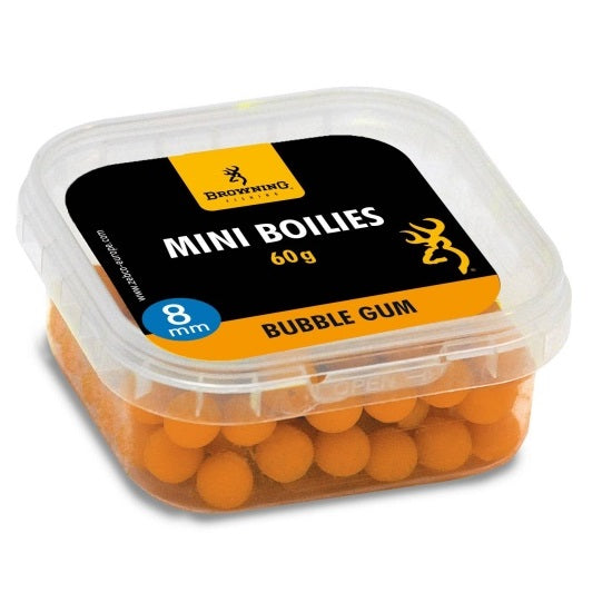 Boilies Browning Mini Boilie pre-drilled orange Bubble Gum 8mm