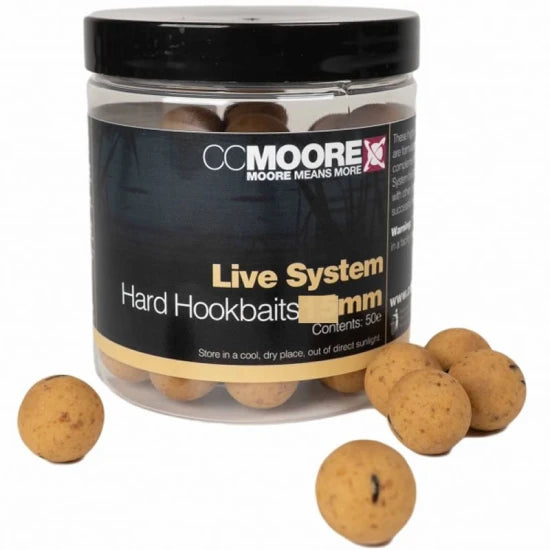Boilies Cc Moore Live System Hard Hookbaits, 18mm, 35buc/borcan