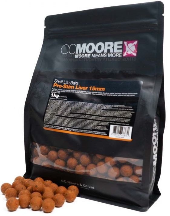 Boilies CC Moore Pro-Stim, Liver, 15mm, 1kg