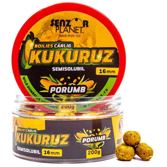 Boilies Carlig Senzor Kukuruz, Porumb, 16mm, 200g