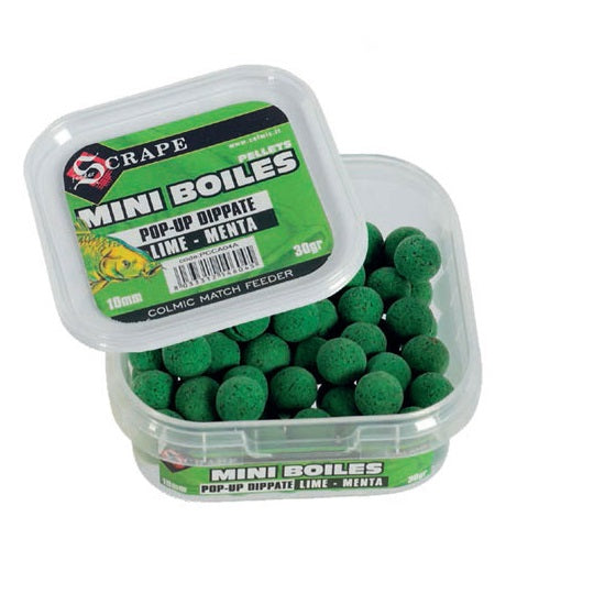 Boilies Colmic Mini Pop-Up Dipuite 10mm 30g Lime Menta