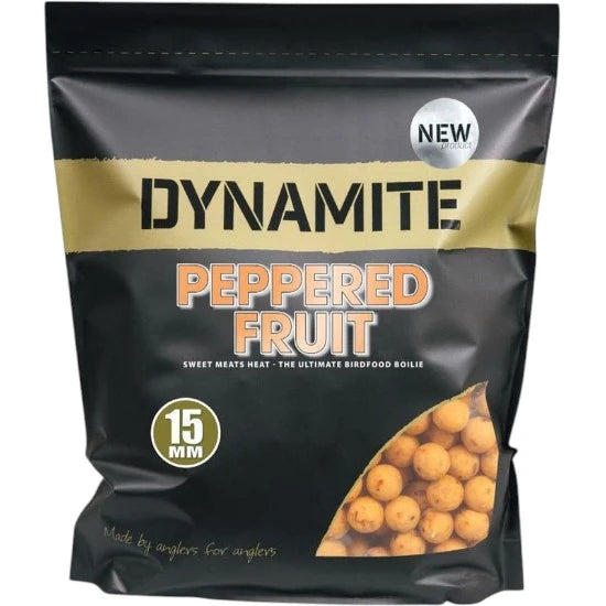 Boilies Dynamite Baits Peppered Fruit, 15mm, 1kg