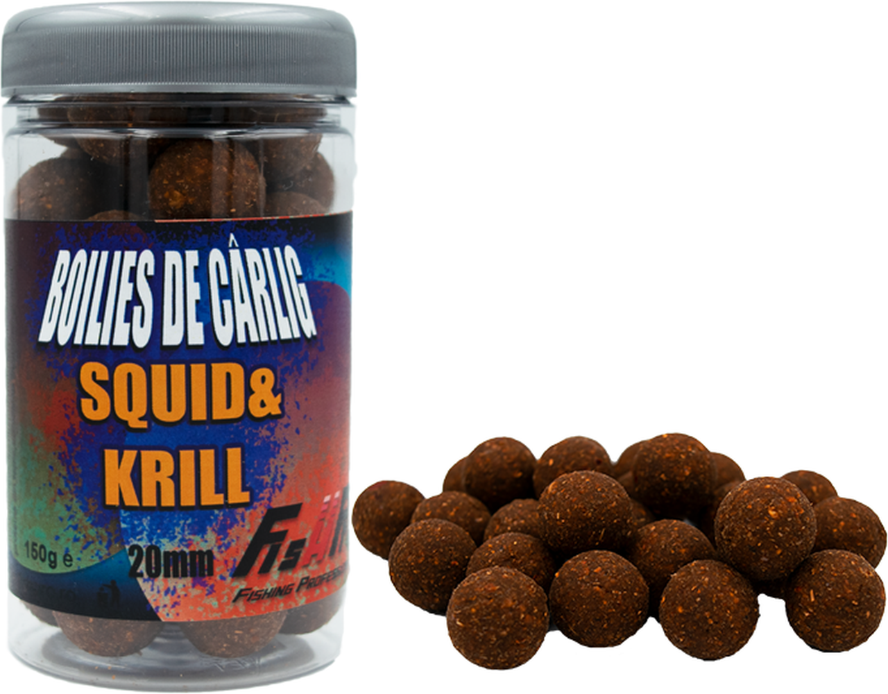 Boilies De Carlig Fish Pro, Squid Krill, 20mm, 150g