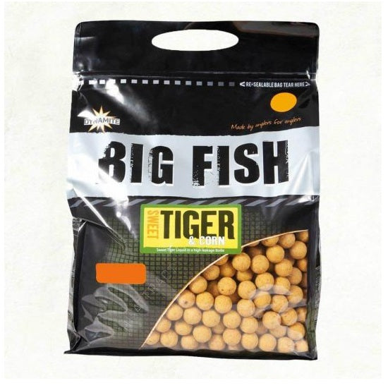 Boilies Dynamite Baits Big Fish Sweet Tiger &amp; Corn 20mm 1.8kg