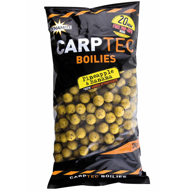 Boilies Dynamite Baits CarpTec Pineapple &amp; Banana, 20mm, 1,8kg