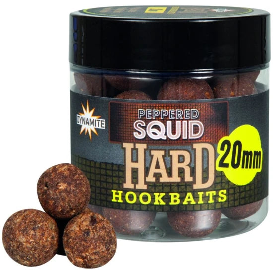 Boilies Dynamite Baits Peppered Squid Hard Hookbaits 20mm