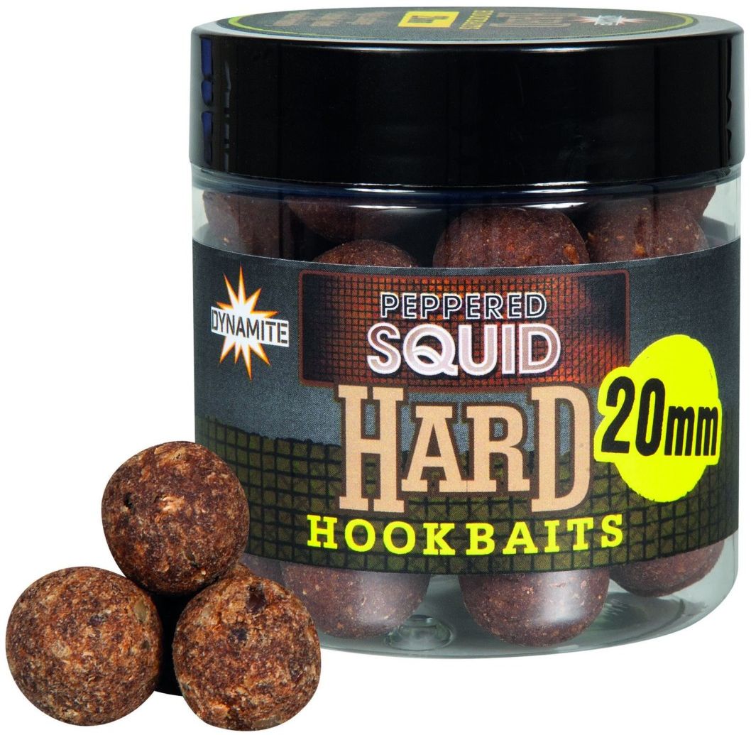 Boilies Dynamite Baits Peppered Squid Hard Hookbaits 20mm