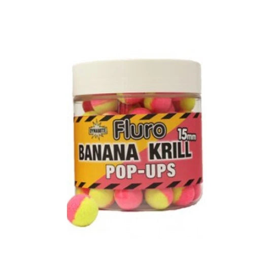 Boilies Dynamite Baits Pop-up Two-tone Krill And Banana 15mm