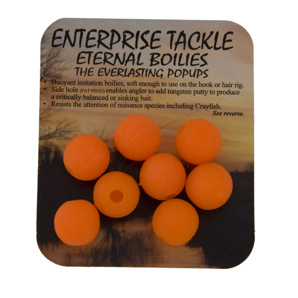Boilies Enterprise Tackle Eternal Pop-Up Fluoro Boilies 12mm - Orange