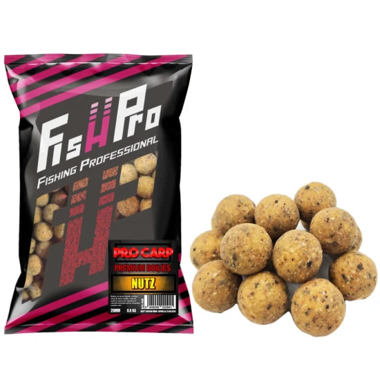 Boilies Fish Pro Pro Carp Premium, Nutz, 20mm, 0.8kg