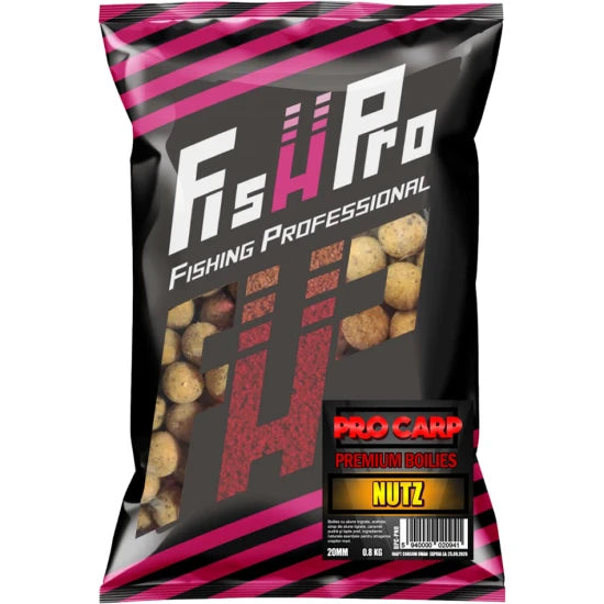 Boilies Fish Pro Pro Carp Premium, Nutz, 20mm, 0.8kg