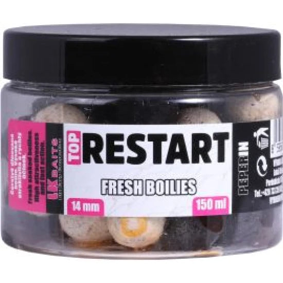 Boilies Lk Baits Fresh Top Restart, Peperin, 14mm, 150ml