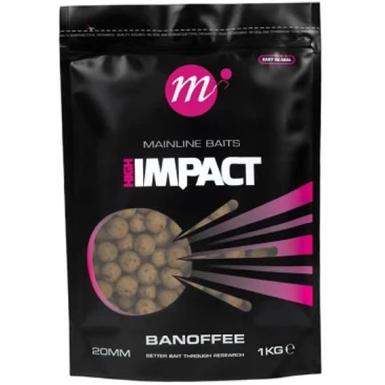 Boilies Mainline High Impact, Banoffee, 20mm, 1kg