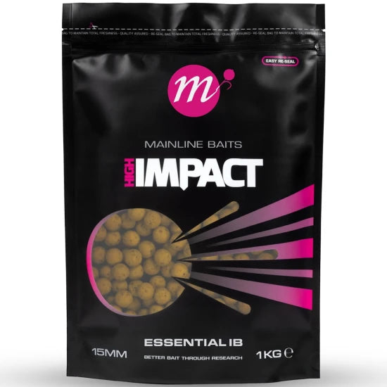 Boilies Mainline High Impact, Essential Ib, 15mm, 1kg