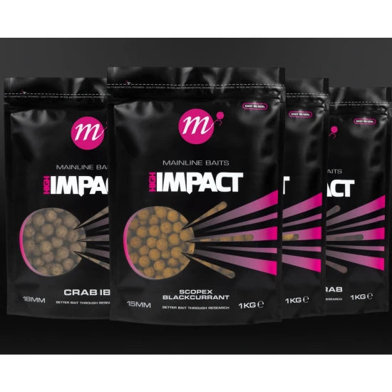 Boilies Mainline High Impact, Essential Ib, 15mm, 1kg