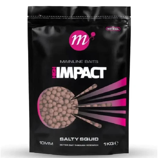 Boilies Mainline High Impact, Salty Squid, 10mm, 1kg