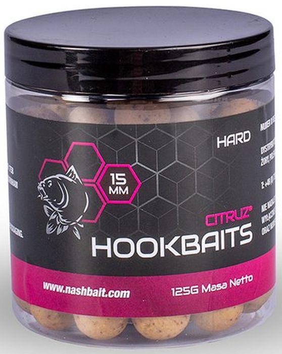 Boilies Nash Citruz Hard Hookbaits, 20mm, 125g
